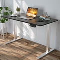 Advwin-Electric-Standing-Desk-Sit-Stand-Up-Riser-Height-Adjustable Motorised-Computer-Desk-Black-Table-Top-140cm-Sliver-Frame-160203400