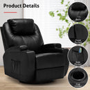 Advwin Recliner Massage Chair Sofa PU Leather
