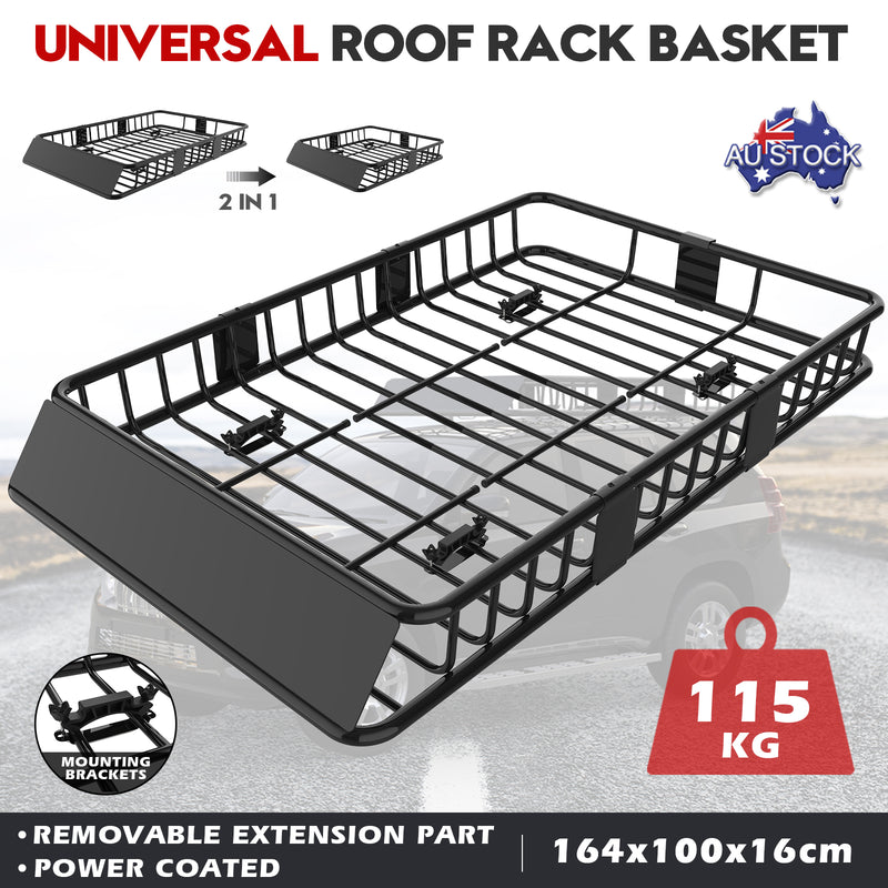 Advwin Steel Roof Rack Basket Extendable