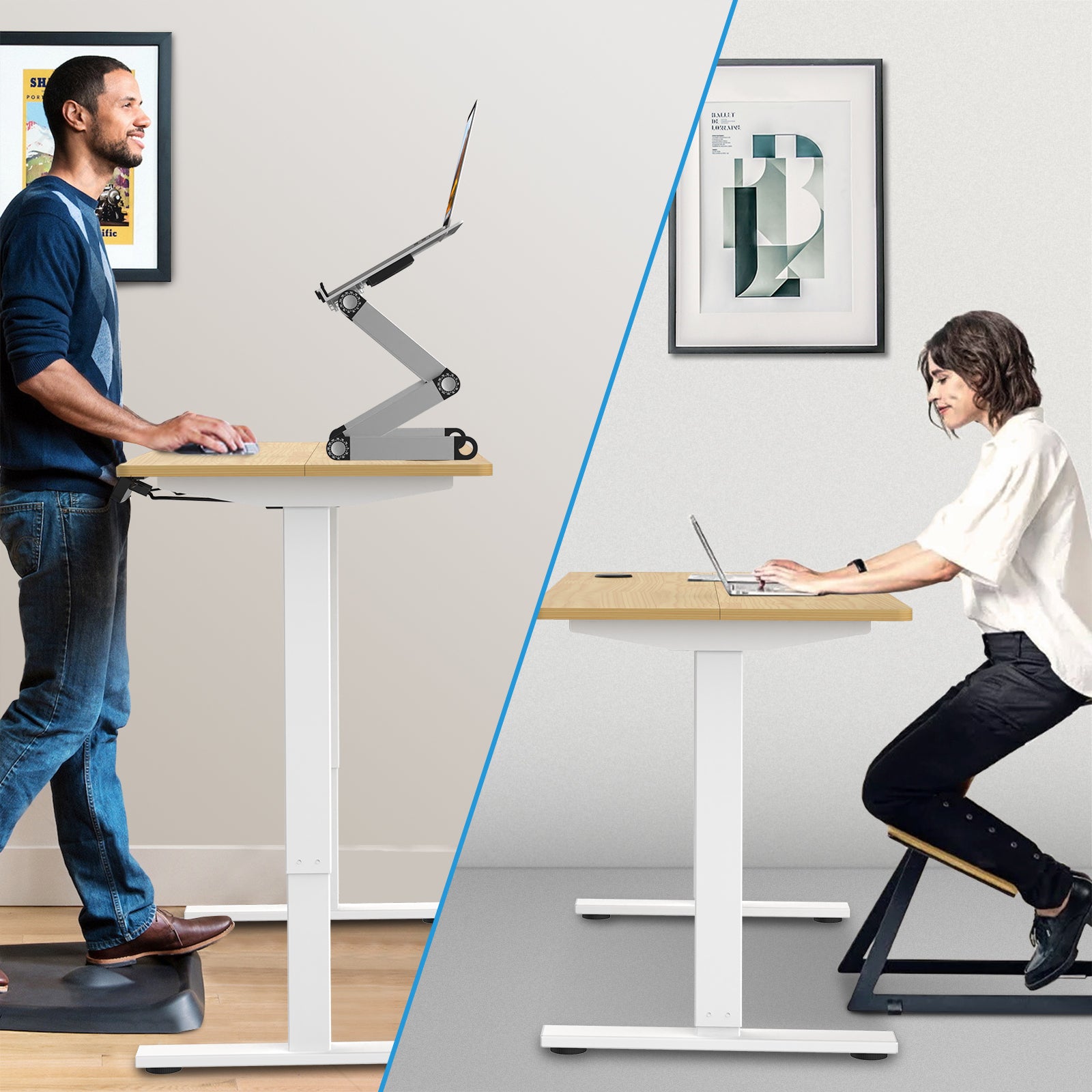Advwin Adjustable Height Electric Standing Desk 140cm