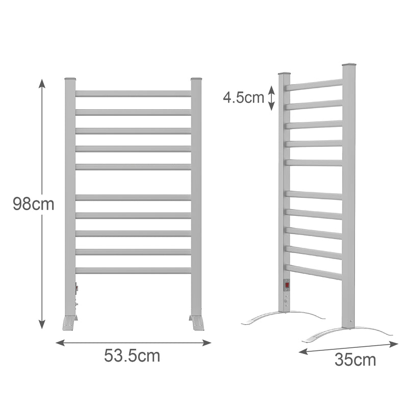 Advwin Electric Heated Towel Rail Wall Mounted & Standing