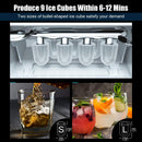 Advwin 2-in-1 Ice Maker with A Built-in Water Dispenser