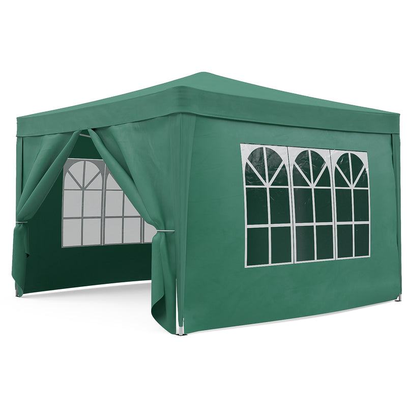 Advwin 3*3m Pop Up Canopy Tent with Side Walls