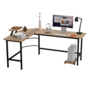 Advwin L-Shaped Corner Desk with Laptop Stand