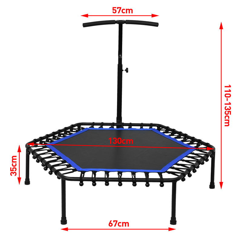 Advwin 50 inch Fitness Trampoline with Adjustable Handle