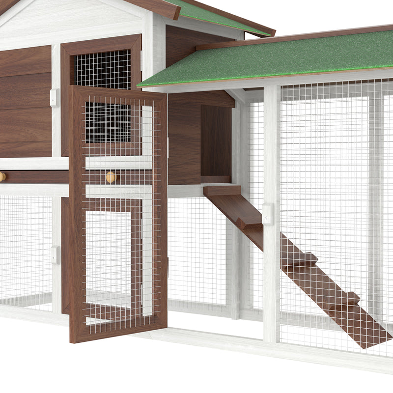 Advwin Rabbit Hutch Chicken Coop Wooden