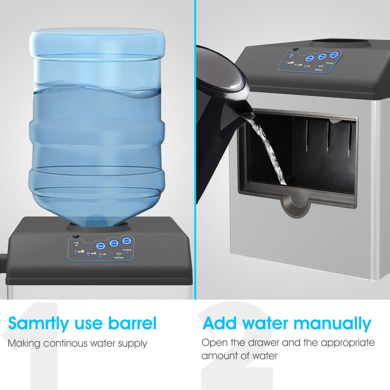 Advwin Countertop Water Dispenser Portable Ice Maker