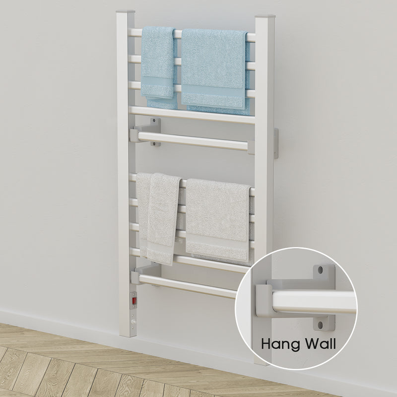 Advwin Electric Heated Towel Rail Wall Mounted & Standing