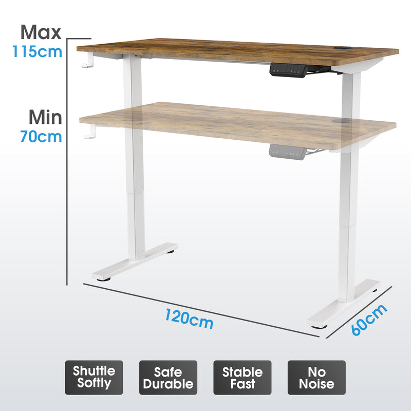 Advwin Treadmill & Electric Standing Desk 120cm