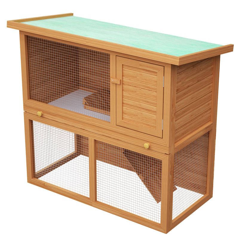 Advwin Wooden Pet Hutch Rabbit Cage House