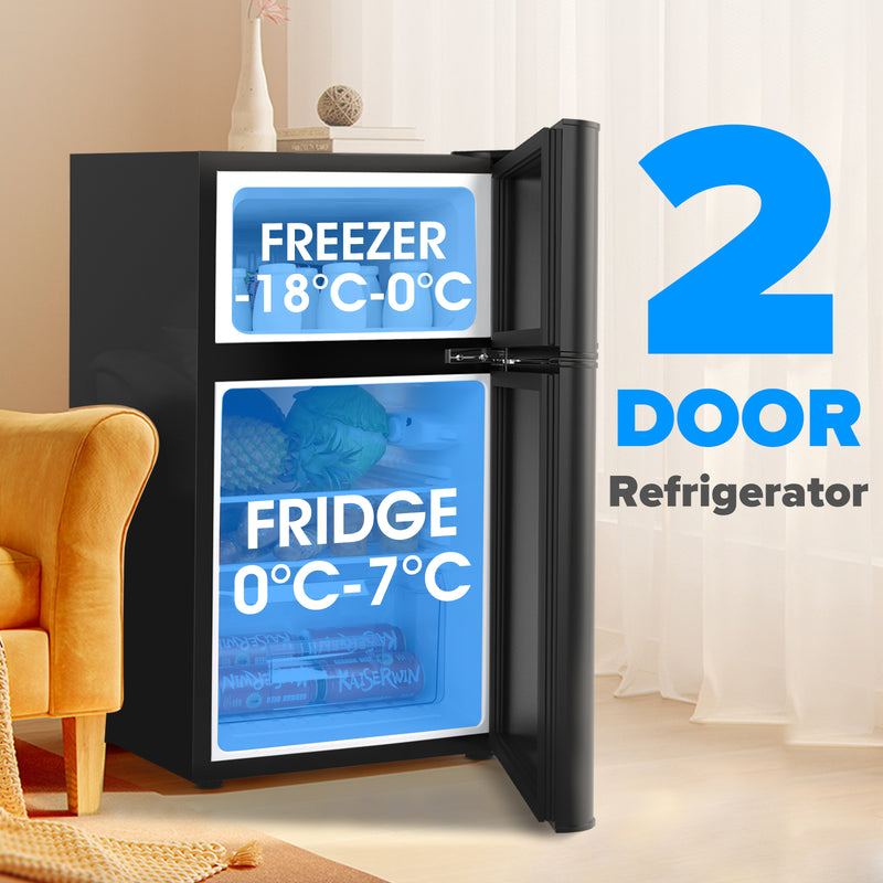 Advwin 90L Electric Mini Fridge Freezer Portable