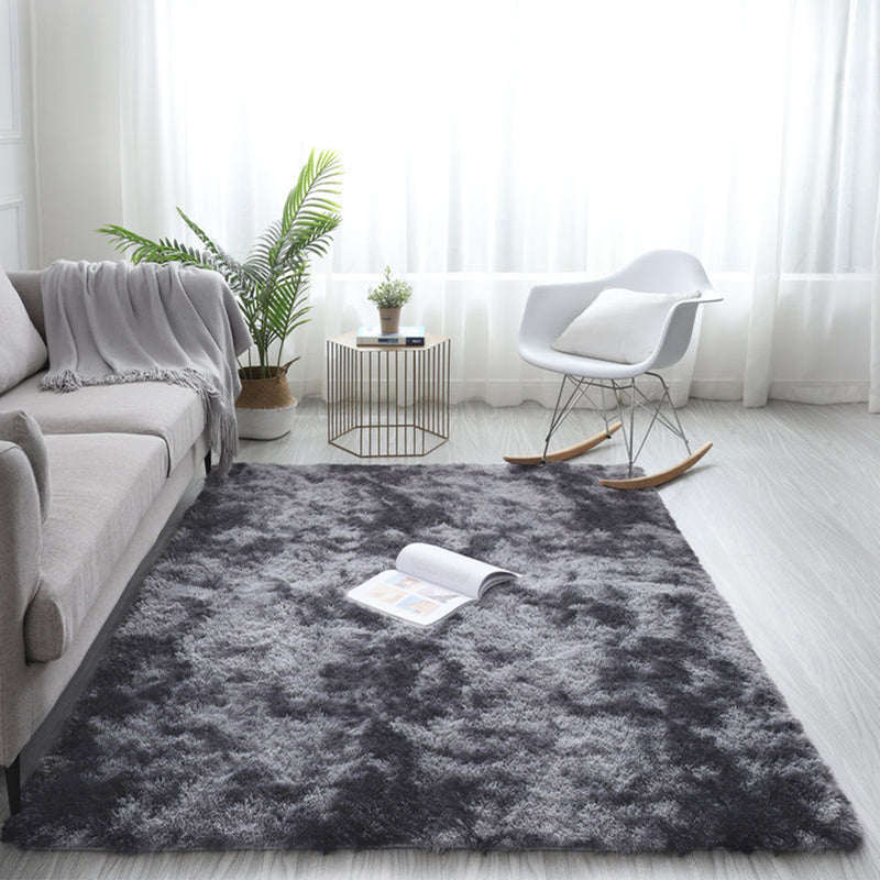 Advwin Non-Slip Shaggy Rugs Floor Rug Dark Grey