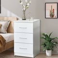 Advwin Bedside Table with 3 Drawers 66cm