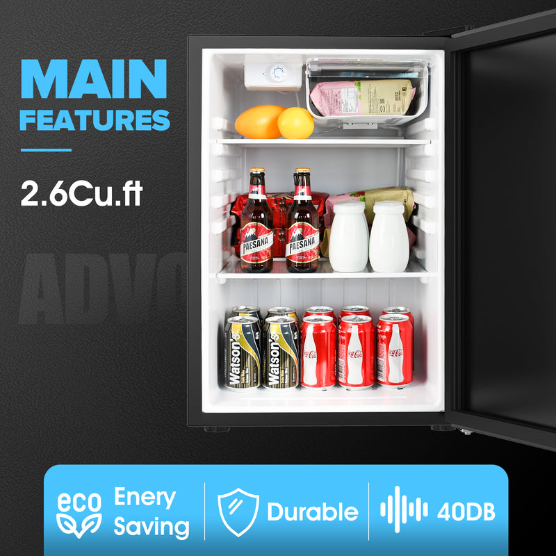 Advwin 73L Electric Mini Fridge Freezer Portable Bar