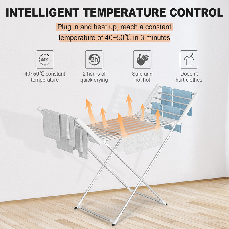 Advwin Electric Heated Towel Rail Foldable