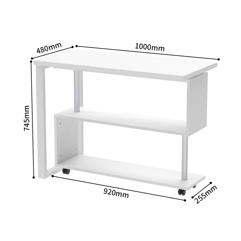 Advwin Office Desk Computer Desk Swivel L-shape