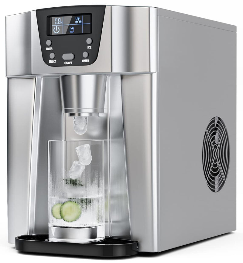 Advwin 2-in-1 Ice Maker with A Built-in Water Dispenser