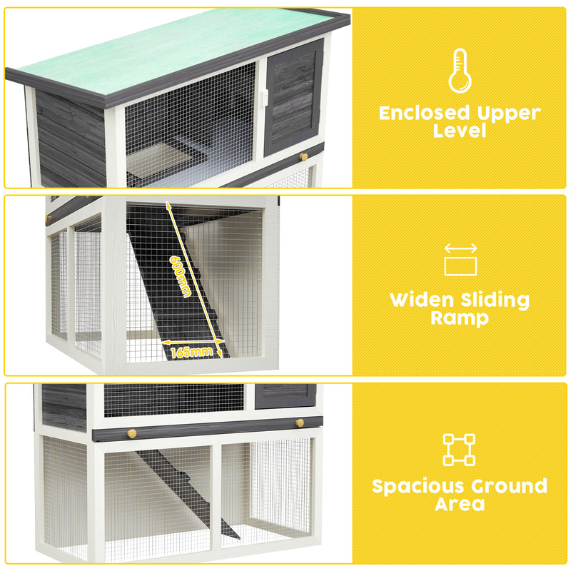 Advwin Wooden Pet Hutch Rabbit Cage House