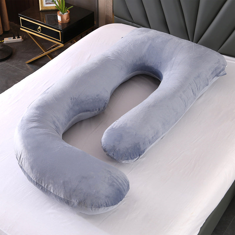 Advwin 55" J Shaped Pregnant Pillow Full Body Support