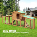 Advwin Rabbit Hutch Chicken Coop 2 Level