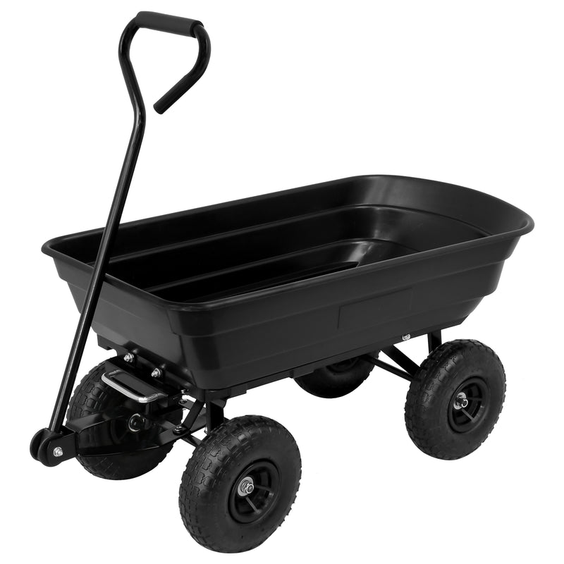 Advwin Garden Dump Cart with Steel Frame 250KG