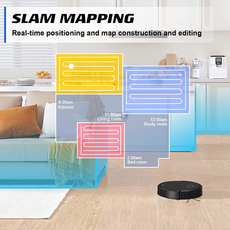 Advwin 2500Pa Robot Vacuum Cleaner 3in1