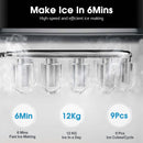 Advwin Portable Ice Maker Machine 12kg/24h