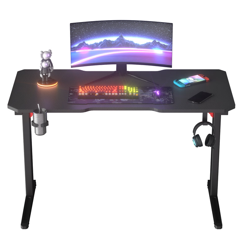 Gaming Desk & Gaming Chair Tilt 135° Red w/Footrest