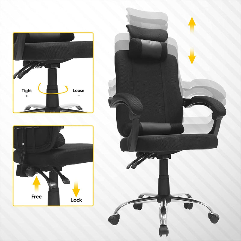 Advwin High Back Computer Office Chair with Headrest