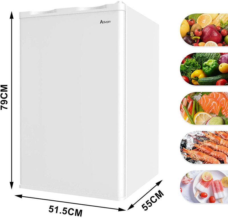 Advwin 88L Mini Upright Freezer Deep Freezer 100W