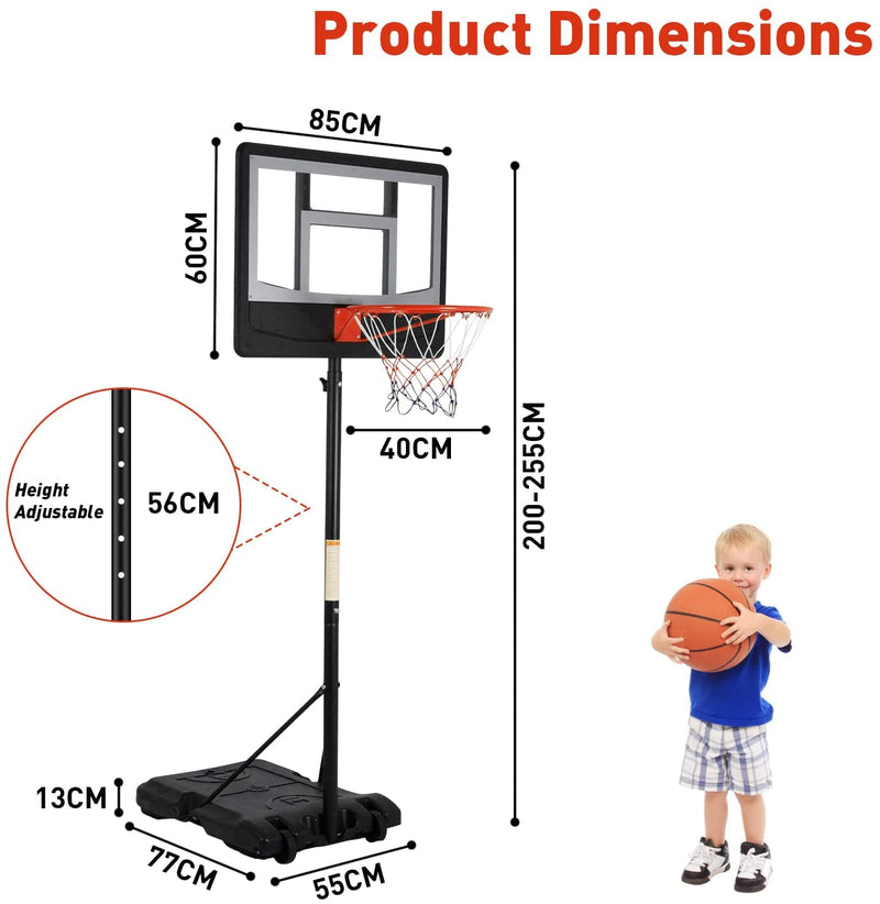 Advwin Adjustable Portable Basketball Hoop Stand