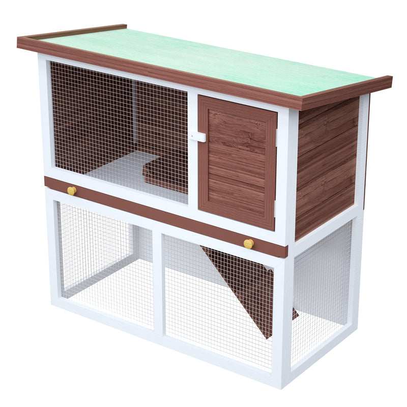 Advwin Wooden Pet Hutch Rabbit Cage House