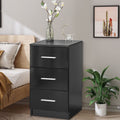 Advwin Bedside Table with 3 Drawers 66cm