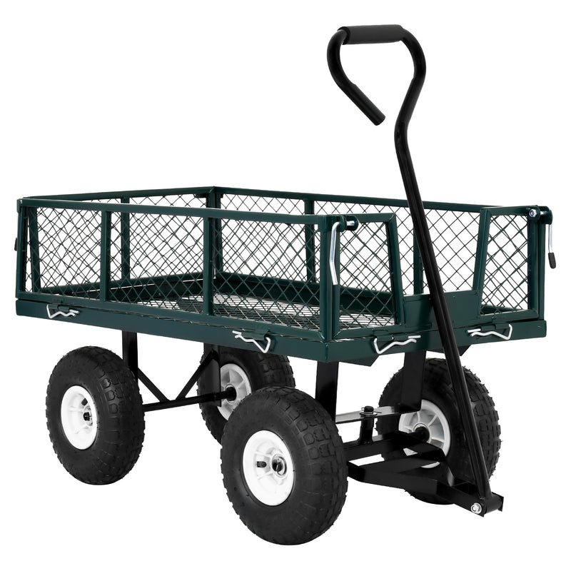 Advwin Mesh Garden Cart 408KG Removable Sides Trolley