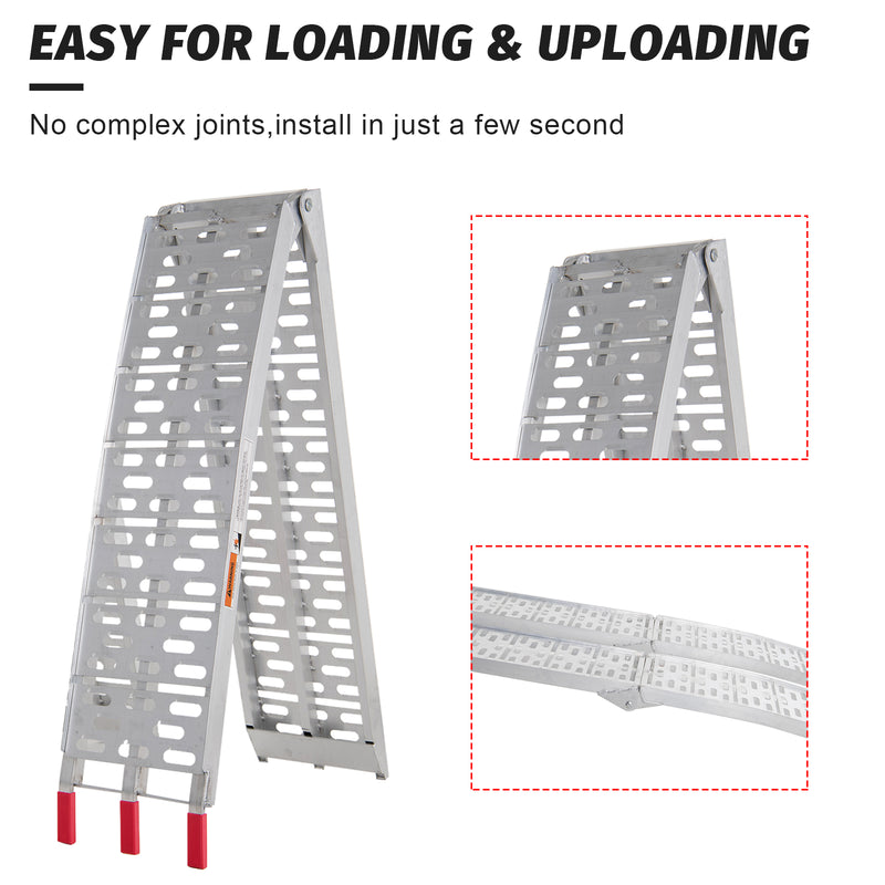 Advwin Aluminum Motorcycle Loading Ramp Folding Heavy-Duty