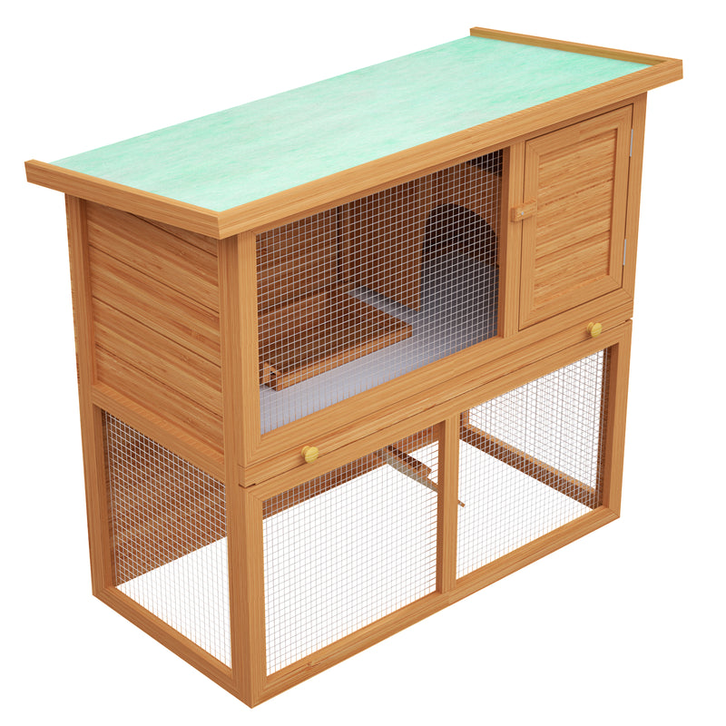 Advwin Wooden Pet Hutch Rabbit Cage House