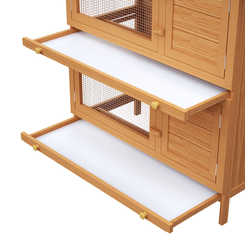 Advwin Wooden Pet Hutch Rabbit Cage House