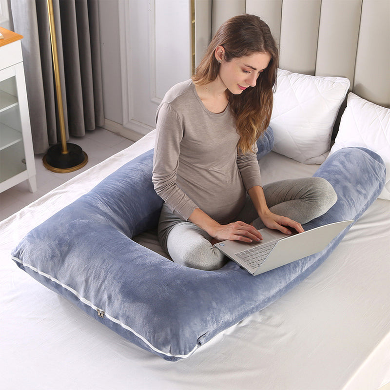 Advwin 55" U Shaped Pregnant Pillow Full Body Support