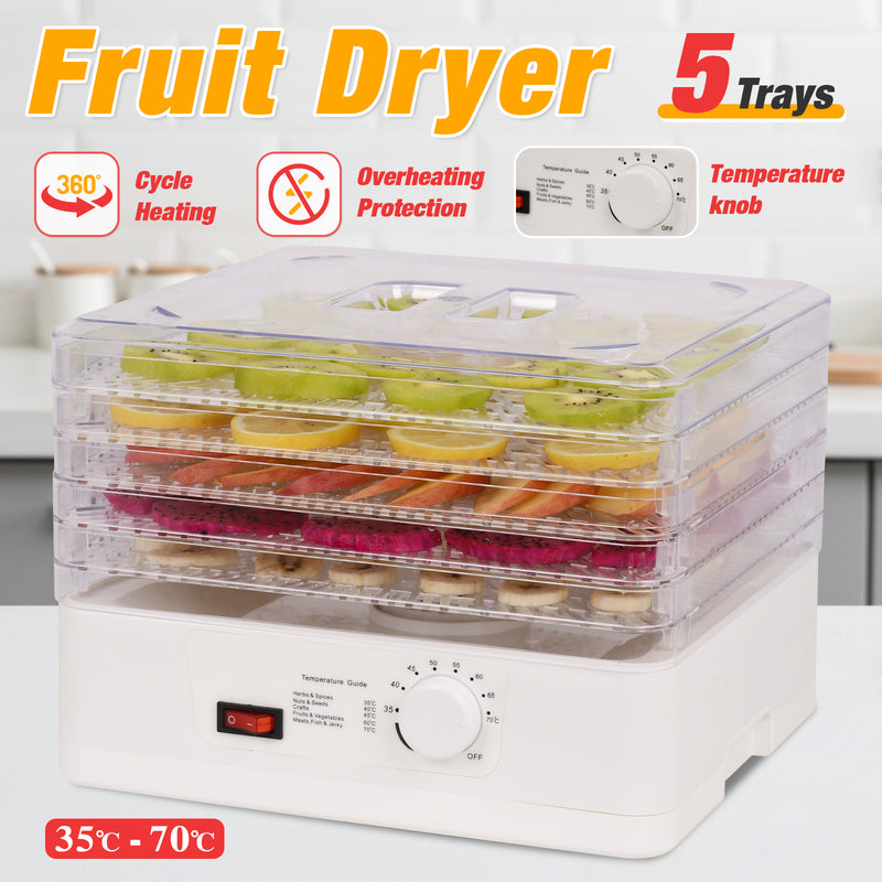Advwin Adjustable Trays Food Dehydrator Fruit Dryer Meat Jerky Make