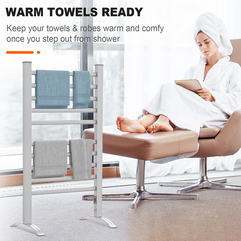 Advwin Electric Heated Towel Rail Wall Mounted & Standing