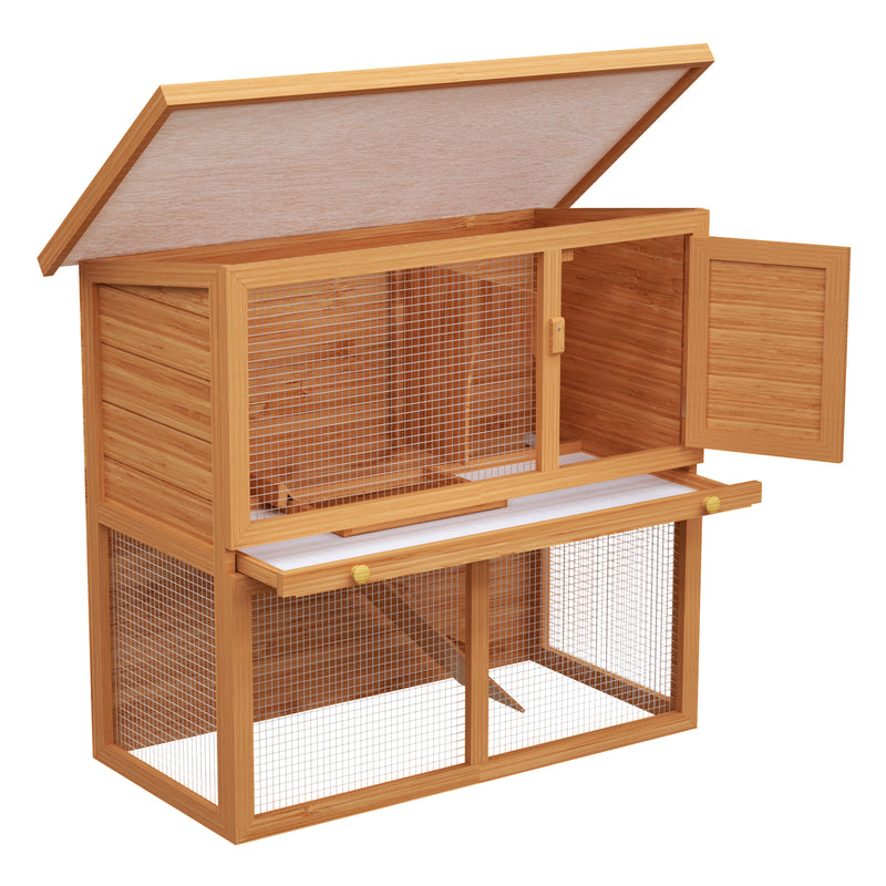 Advwin Wooden Pet Hutch Rabbit Cage House