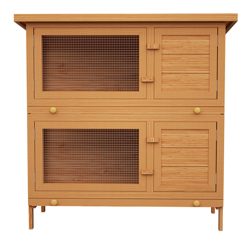 Advwin Wooden Pet Hutch Rabbit Cage House