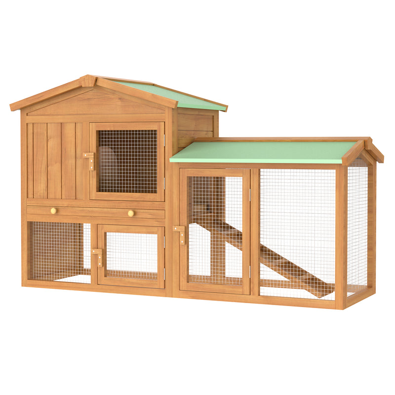 Advwin Rabbit Hutch Chicken Coop Wooden